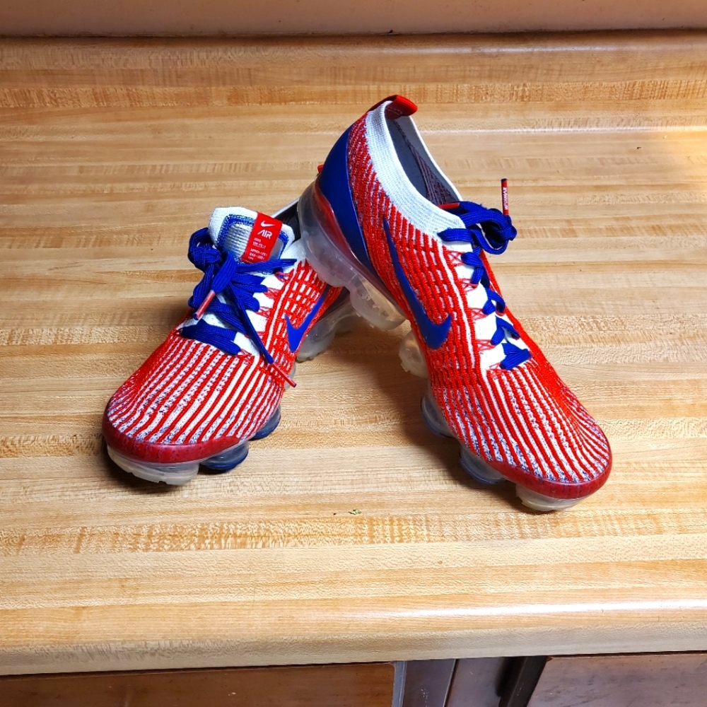 Nike Vapormax flyknit USA red, white & blue